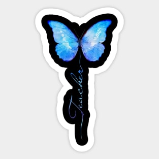 Butterfly Teacher Sticker